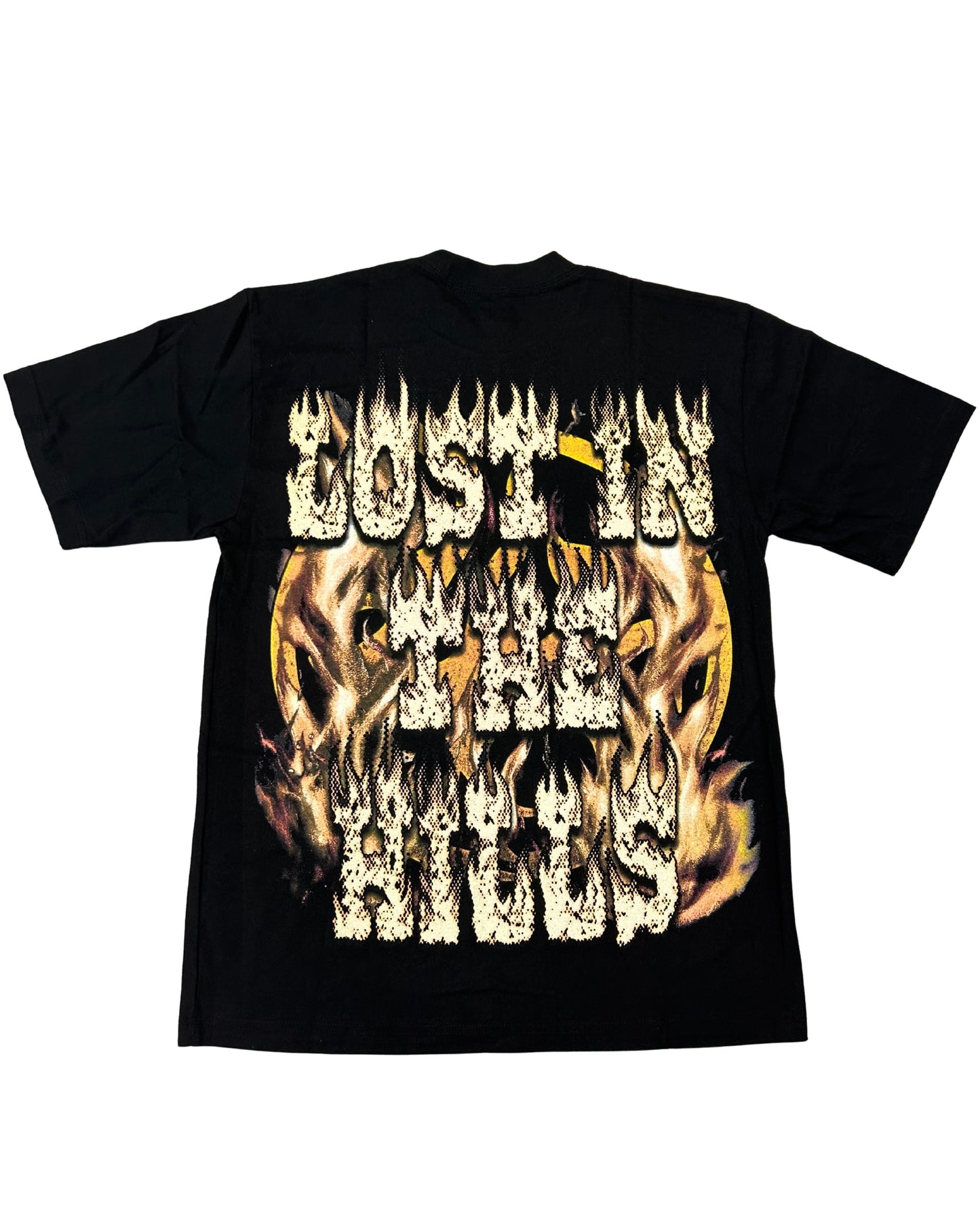 Lost Hills Skull Flames Tee Black