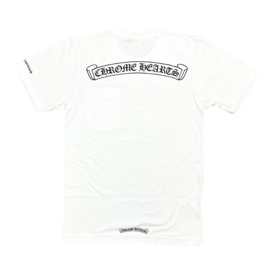 Chrome Hearts Scroll Logo Tee White