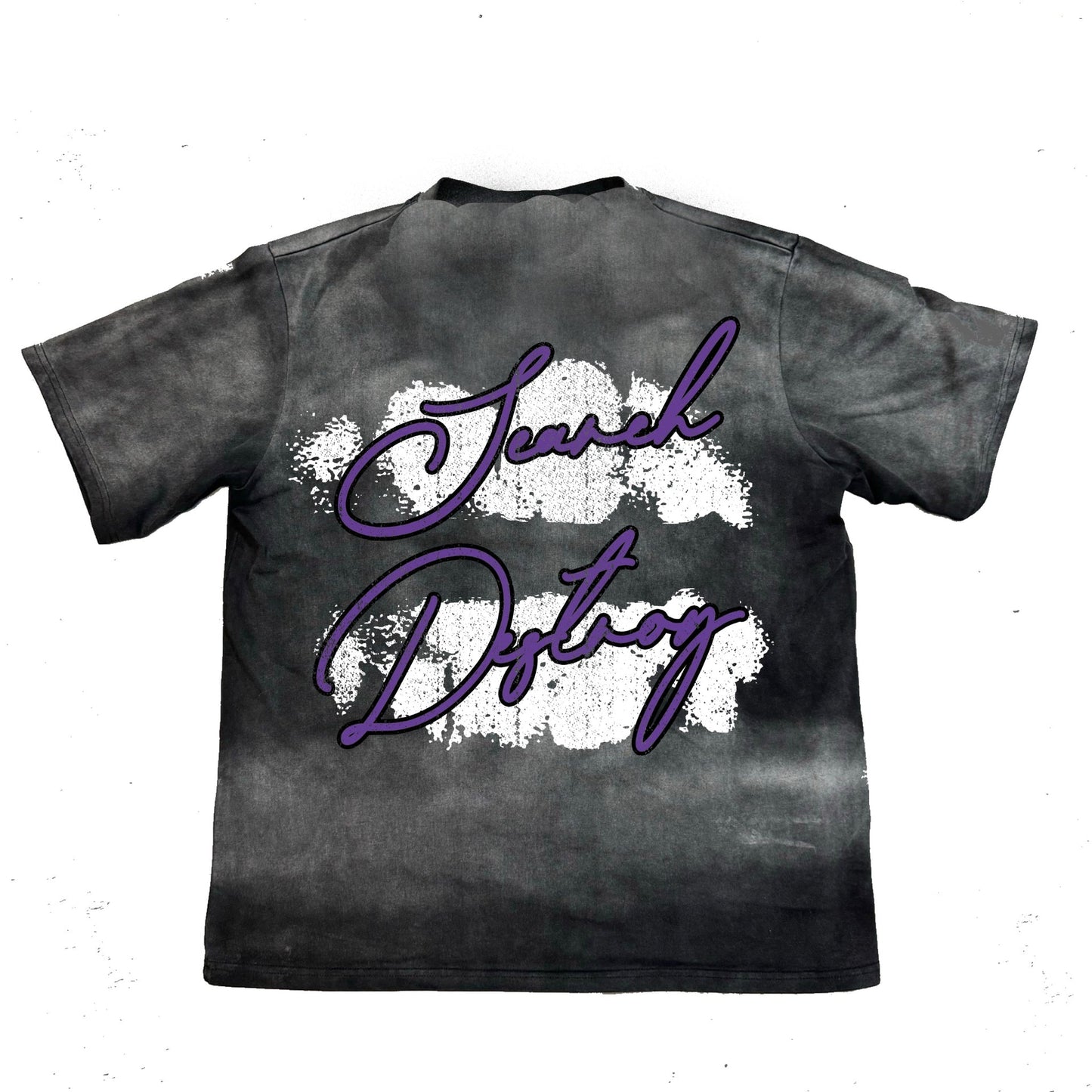 Retrovert Purple Hand Tee Black