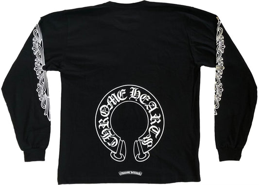 Chrome Hearts Horseshoe Long Sleeve Tee Black