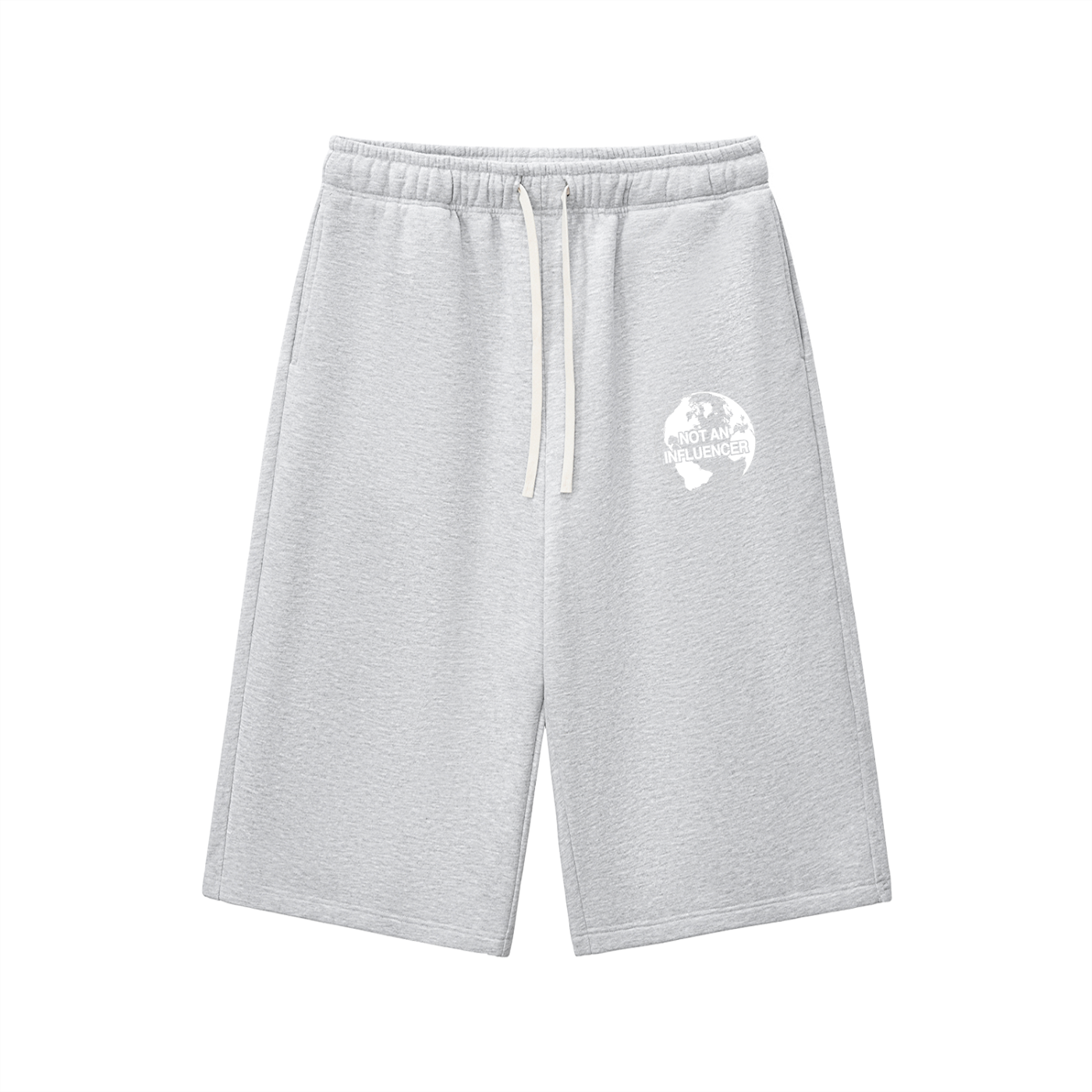 Not An Influencer Worldwide 3QTR Shorts Grey