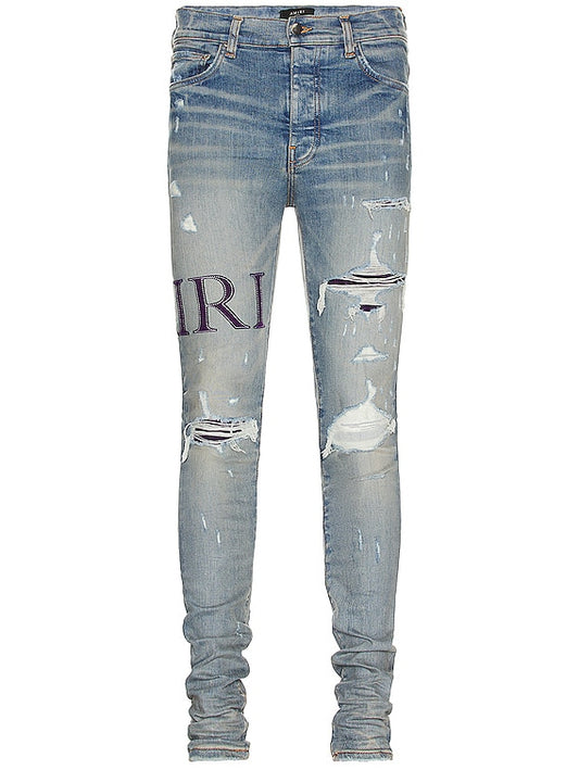 Amiri MX1 Serif Purple Logo Clay Indigo Jeans