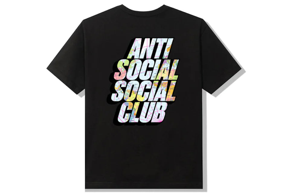 Anti Social Social Club Drop A Pin Tee Black