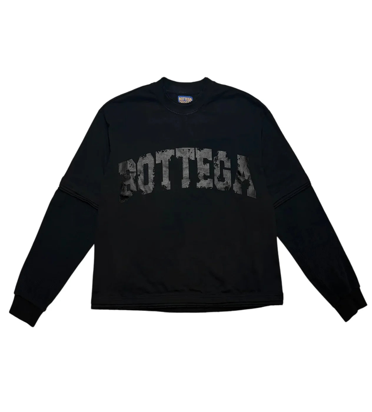 Bottega Desires War Long Sleeve Tee Black