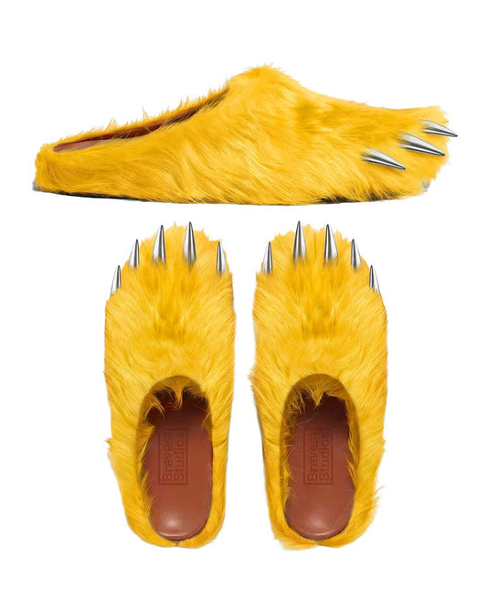Bravest Studios Bear Claw Slipper Yellow