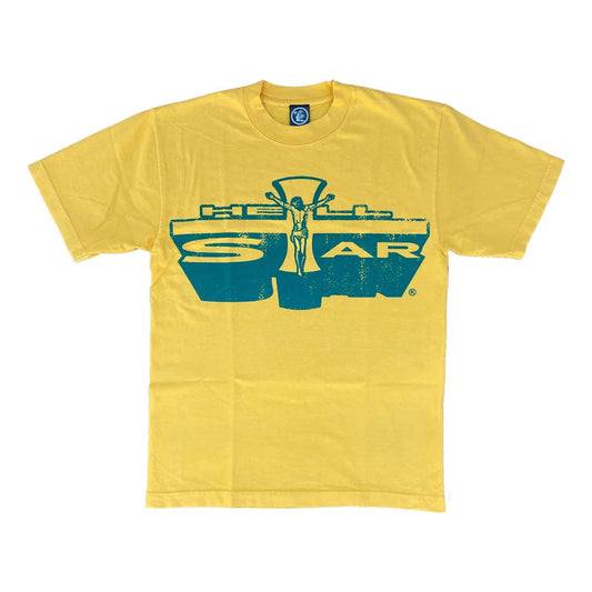 Hellstar Jesus Emblem Tee Yellow