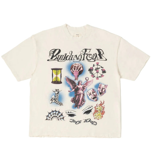 BLDG4 Dancing House Tee Antique White