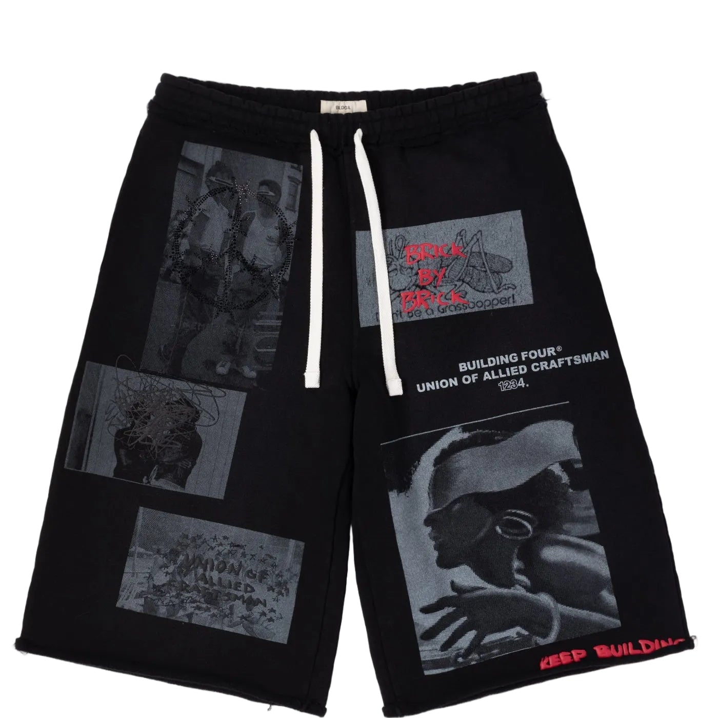 BLDG4 Palace Long Shorts Jet Black