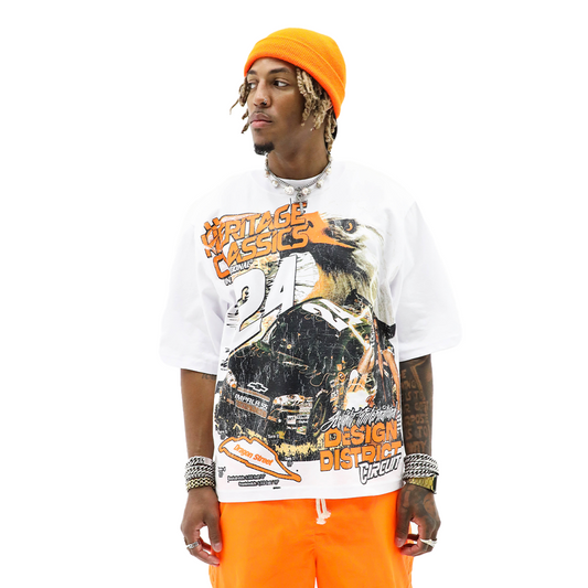 Heights District Eagle Circuit Tee White