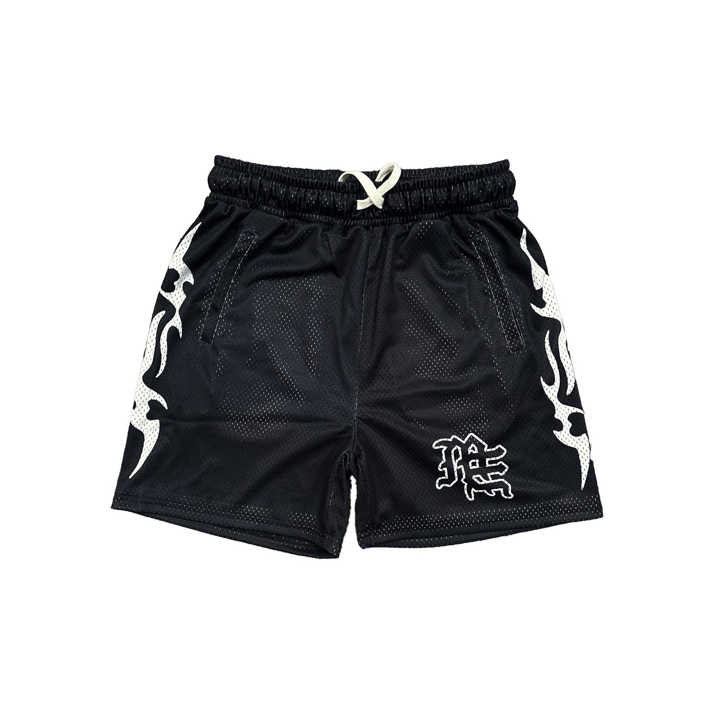 Mixed Emotion Lightning Shorts Black