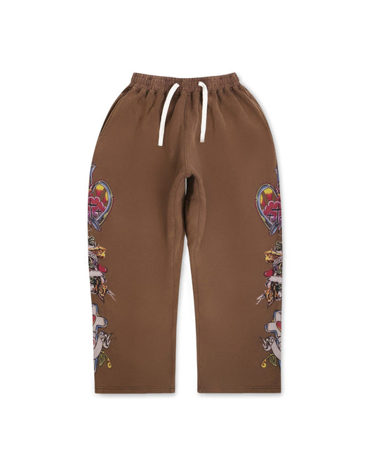 Righteous Risen King Sweatpants Mocha