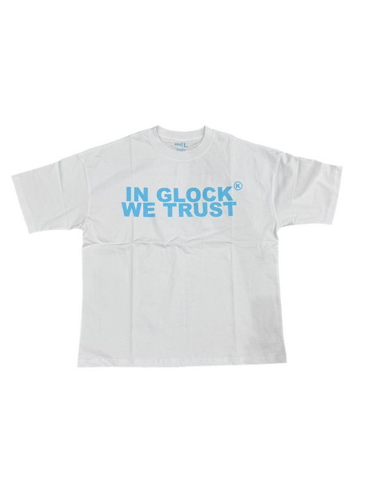 *Elevate Exclusive* IGWT Tee Baby Blue Letters White