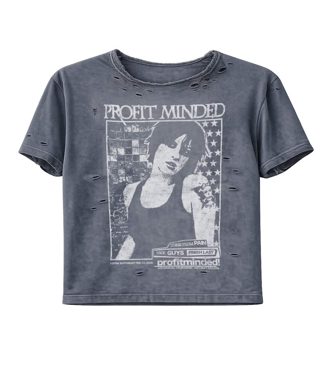 Profit Minded Failed Relationship Tee Grey