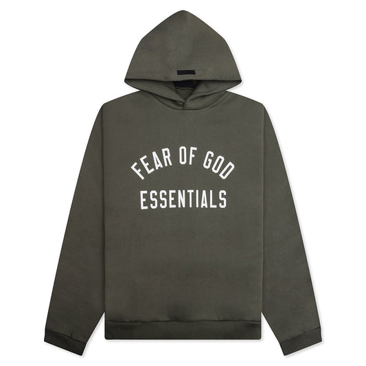 Fear of God Essentials Fleece Hoodie Military Green