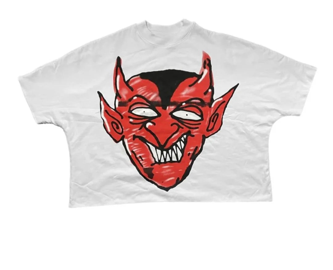 Billionaire Studios Red Devil Tee White