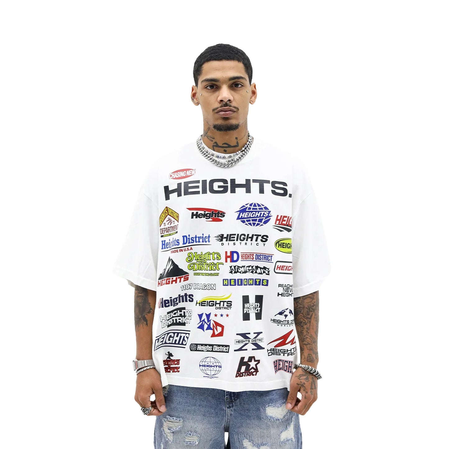 Heights District Chasing New Heights Tee White