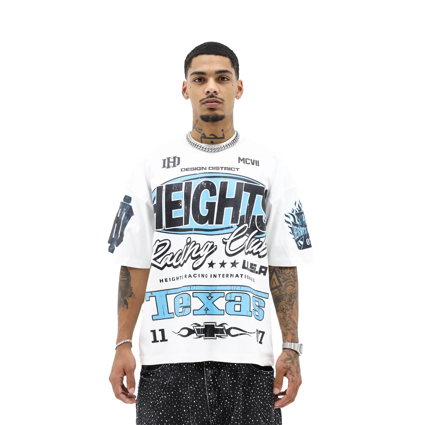 Heights District 07 Racing Club Tee White