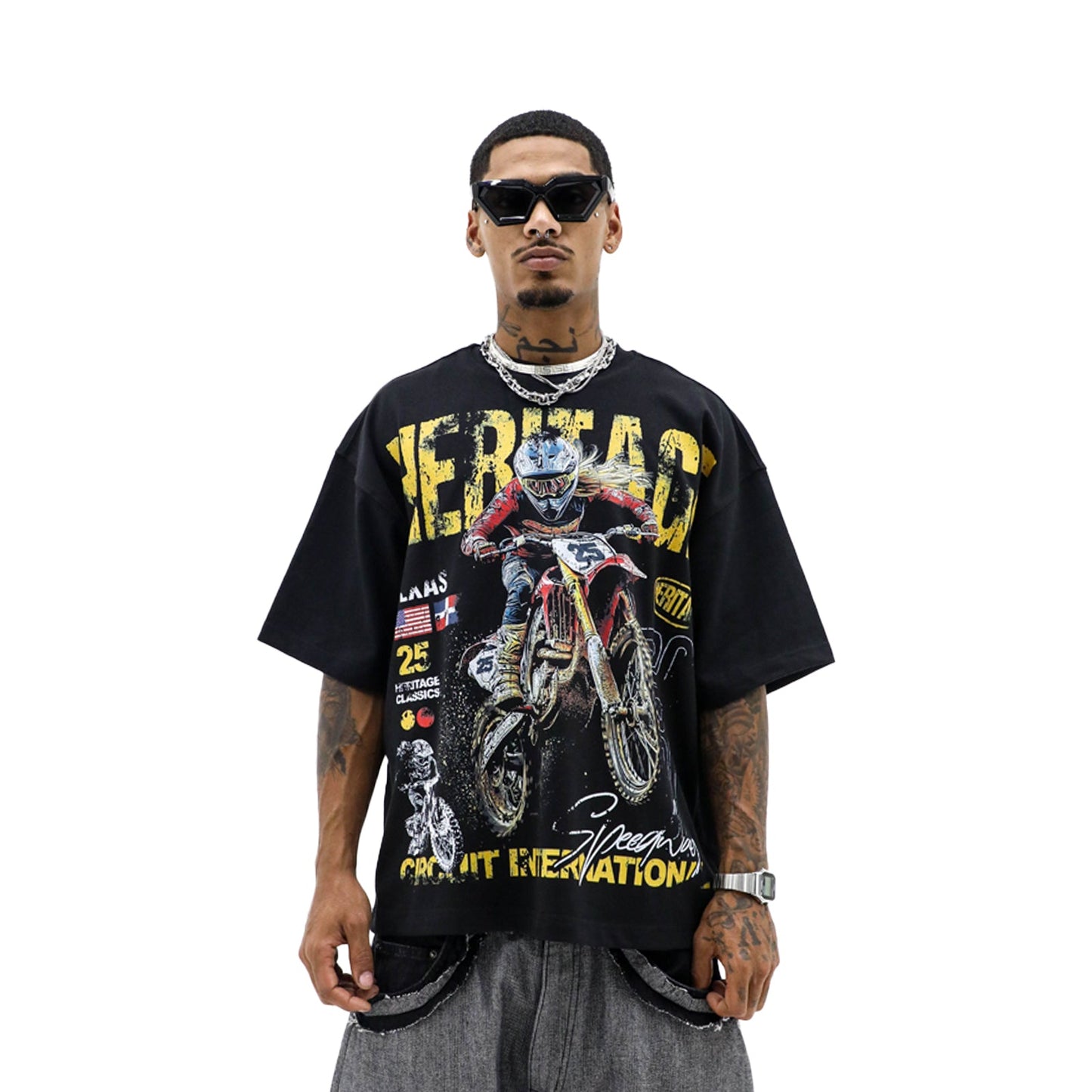 Heights District Heritage Circuit 25 Tee Black