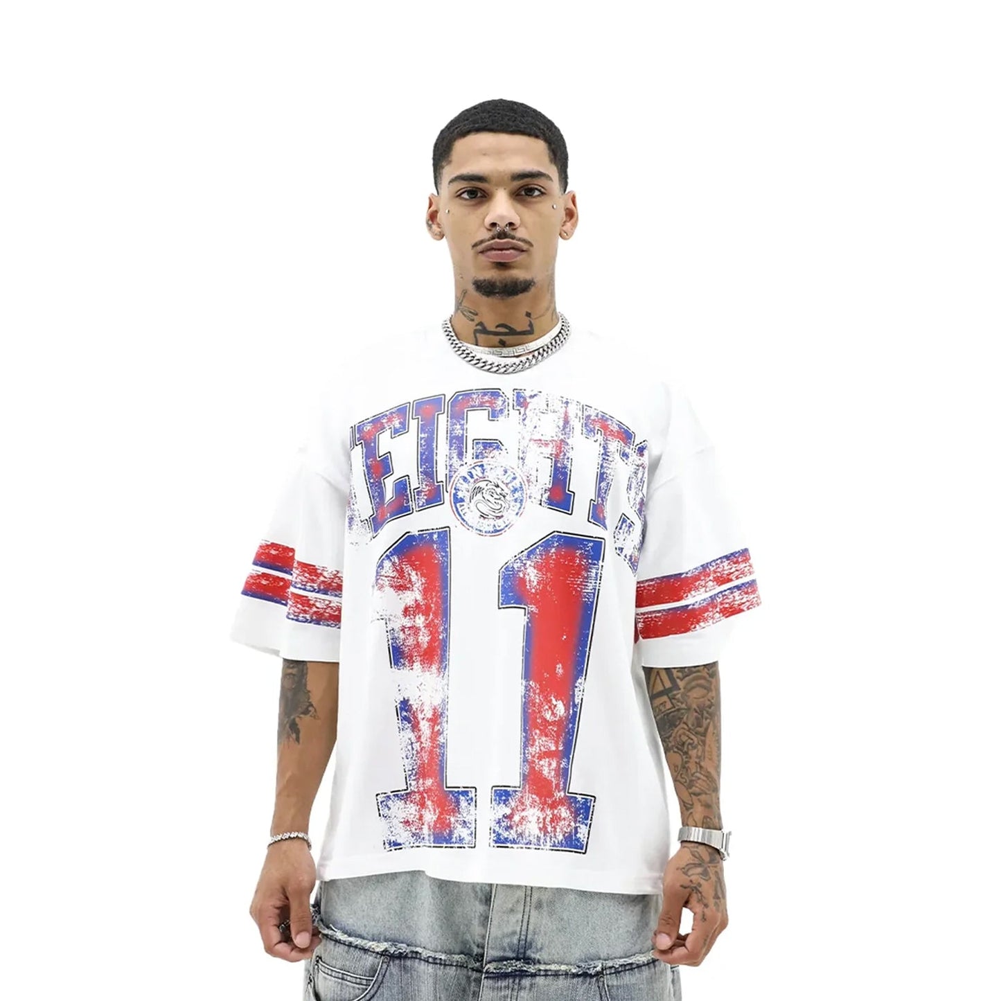 Heights District Varsity Eleven Tee White