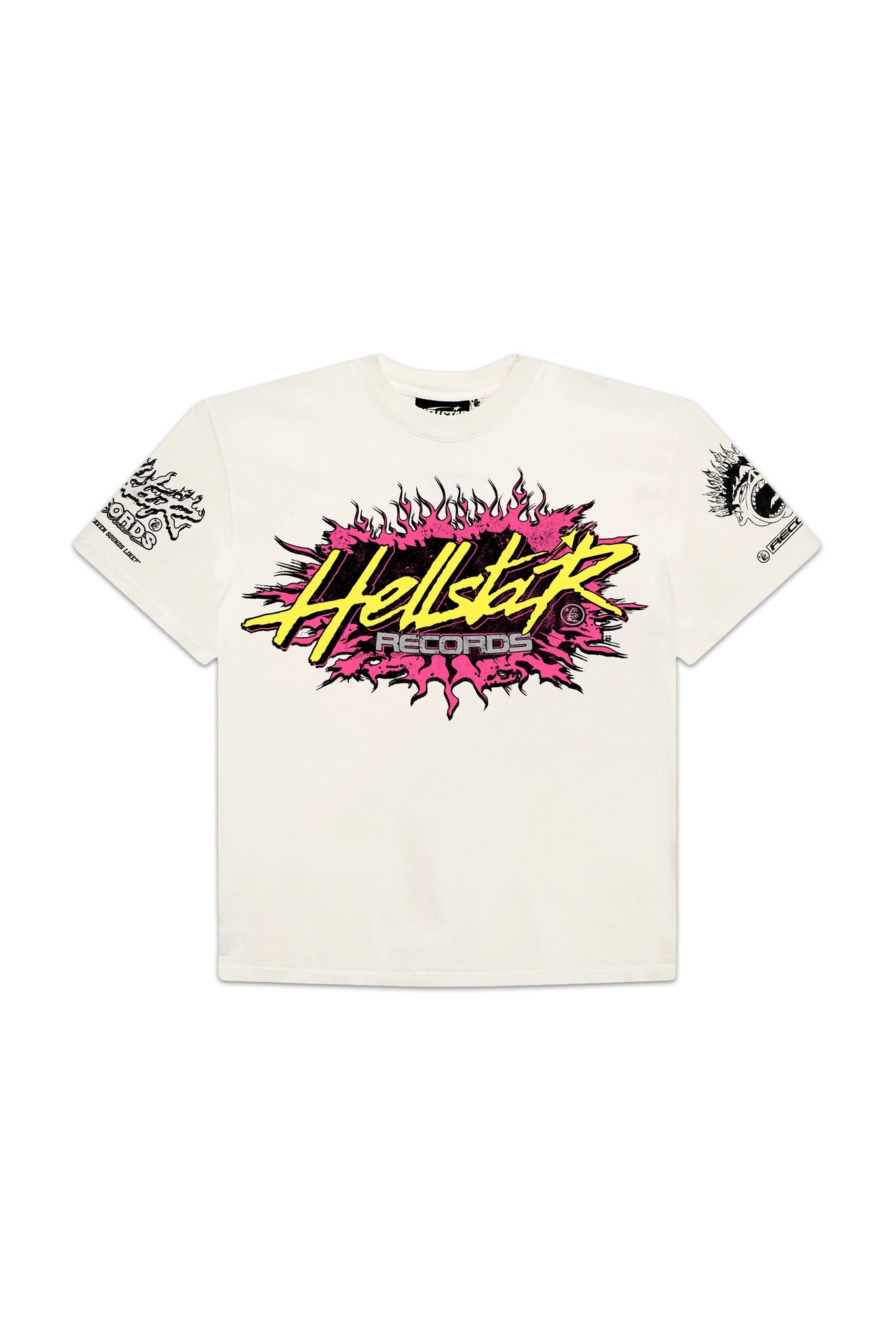 Hellstar Records Tee Pink White