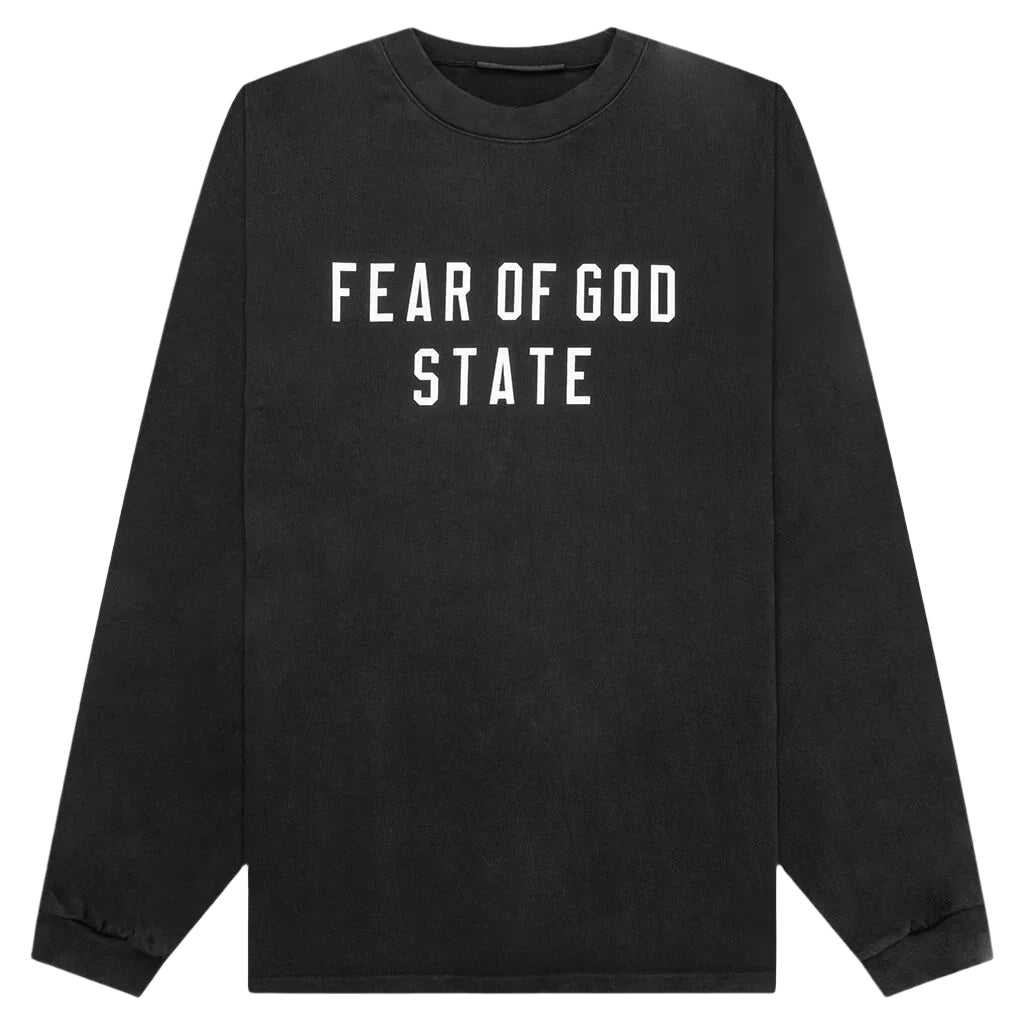 Fear of God Essentials Heavy Long Sleeve Tee State Black