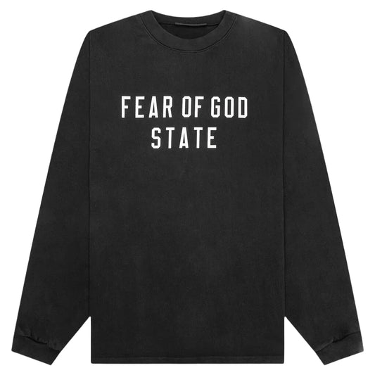 Fear of God Essentials Heavy Long Sleeve Tee State Black