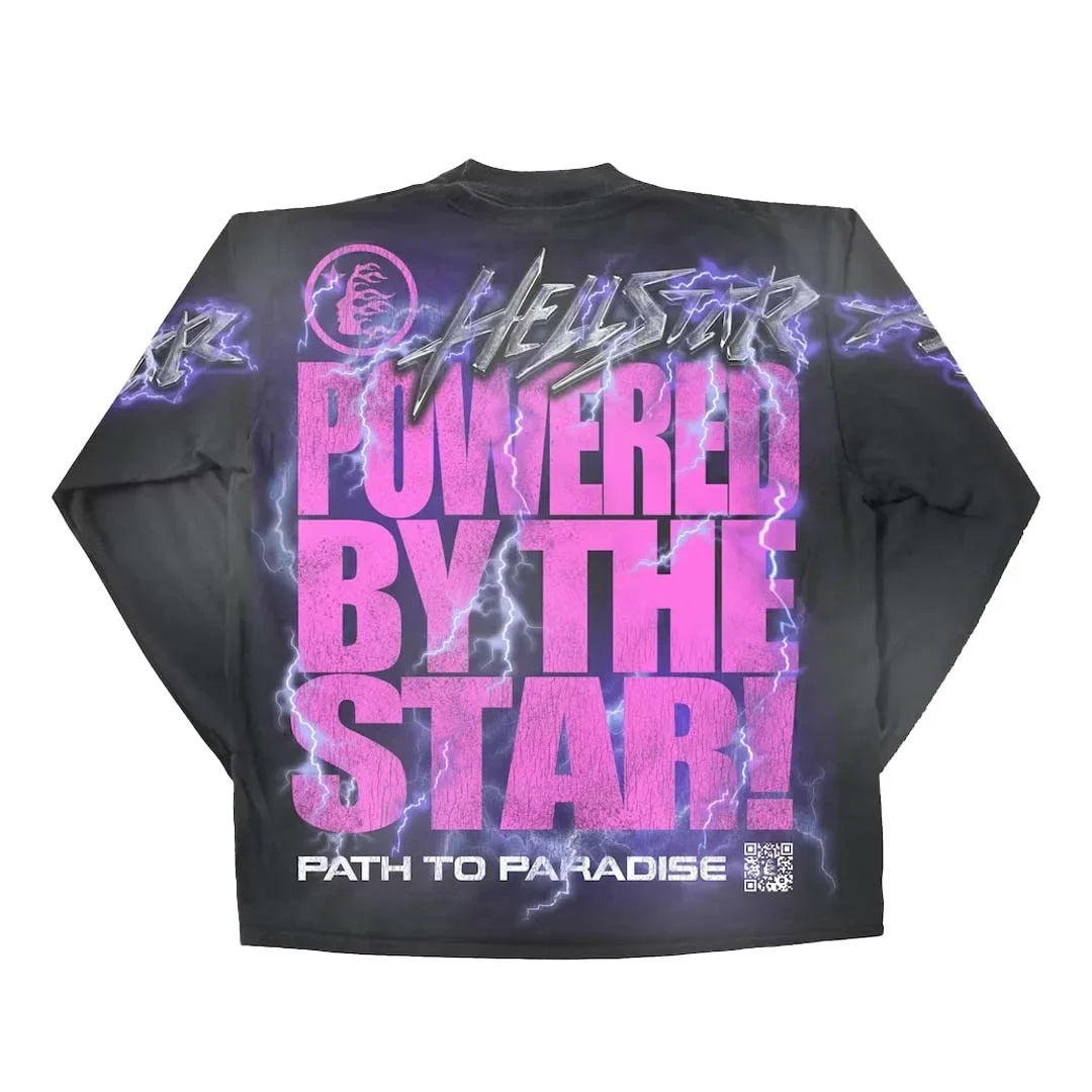 Hellstar Studios Powered By The Star L/S Tee Black