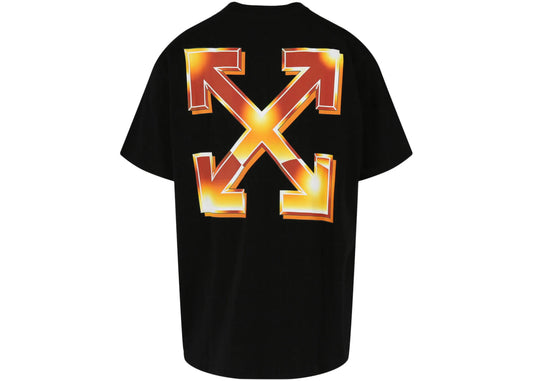 Off White Gold Metal Arrow Tee Black