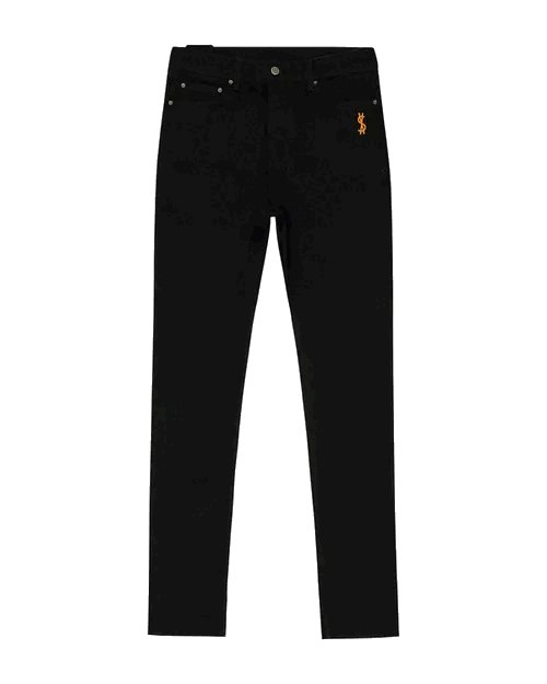 Ksubi Chitch 1999 Orange Black Skinny Jeans