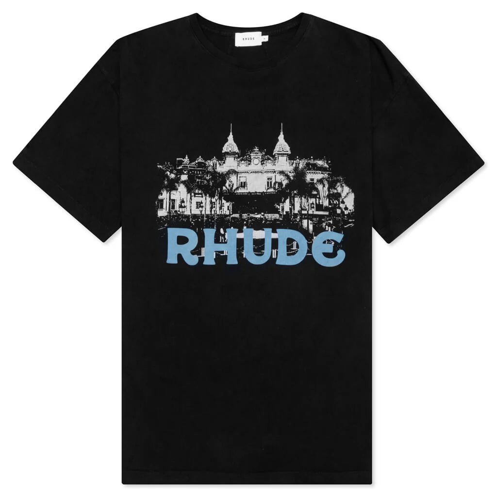 Rhude Blue Casino Tee Black