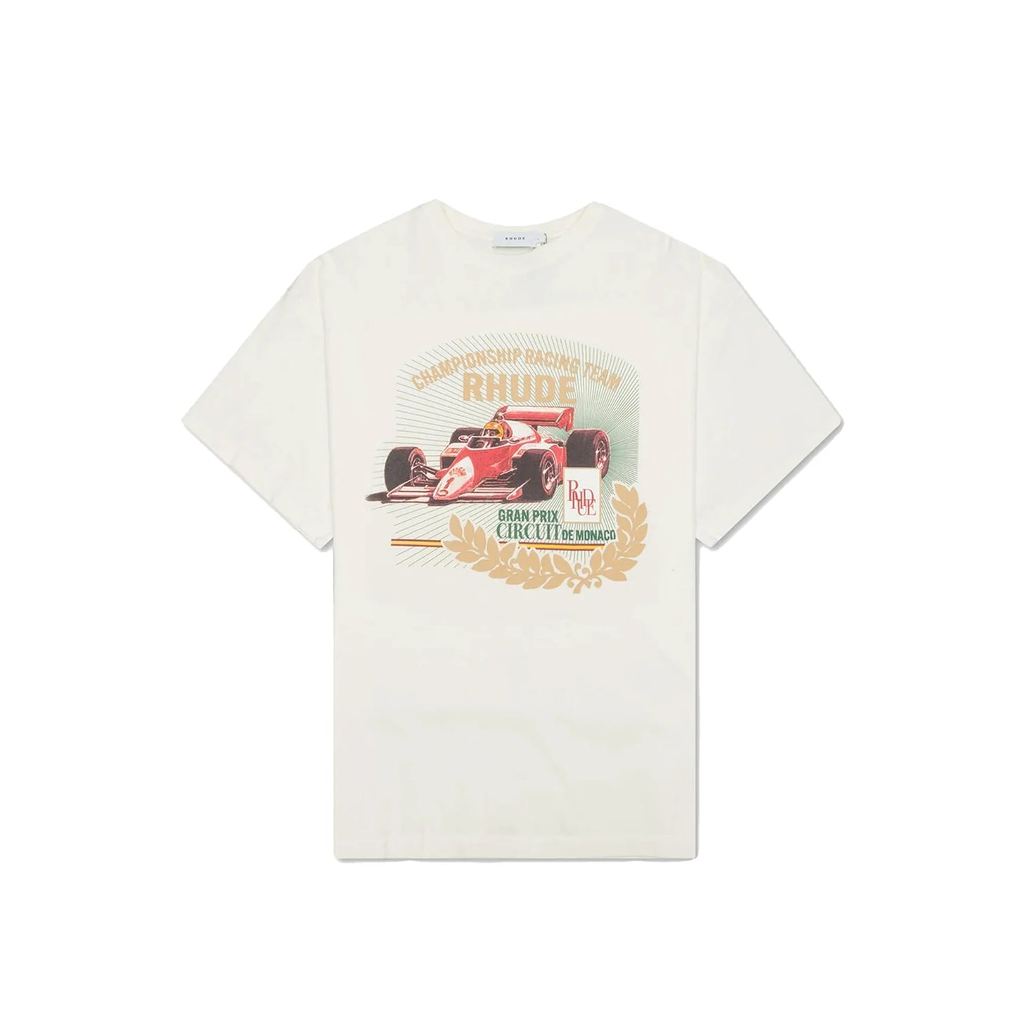 Rhude Gran Prix Racecar Tee Cream