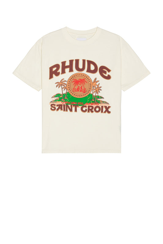 Rhude Saint Croix Tee Cream