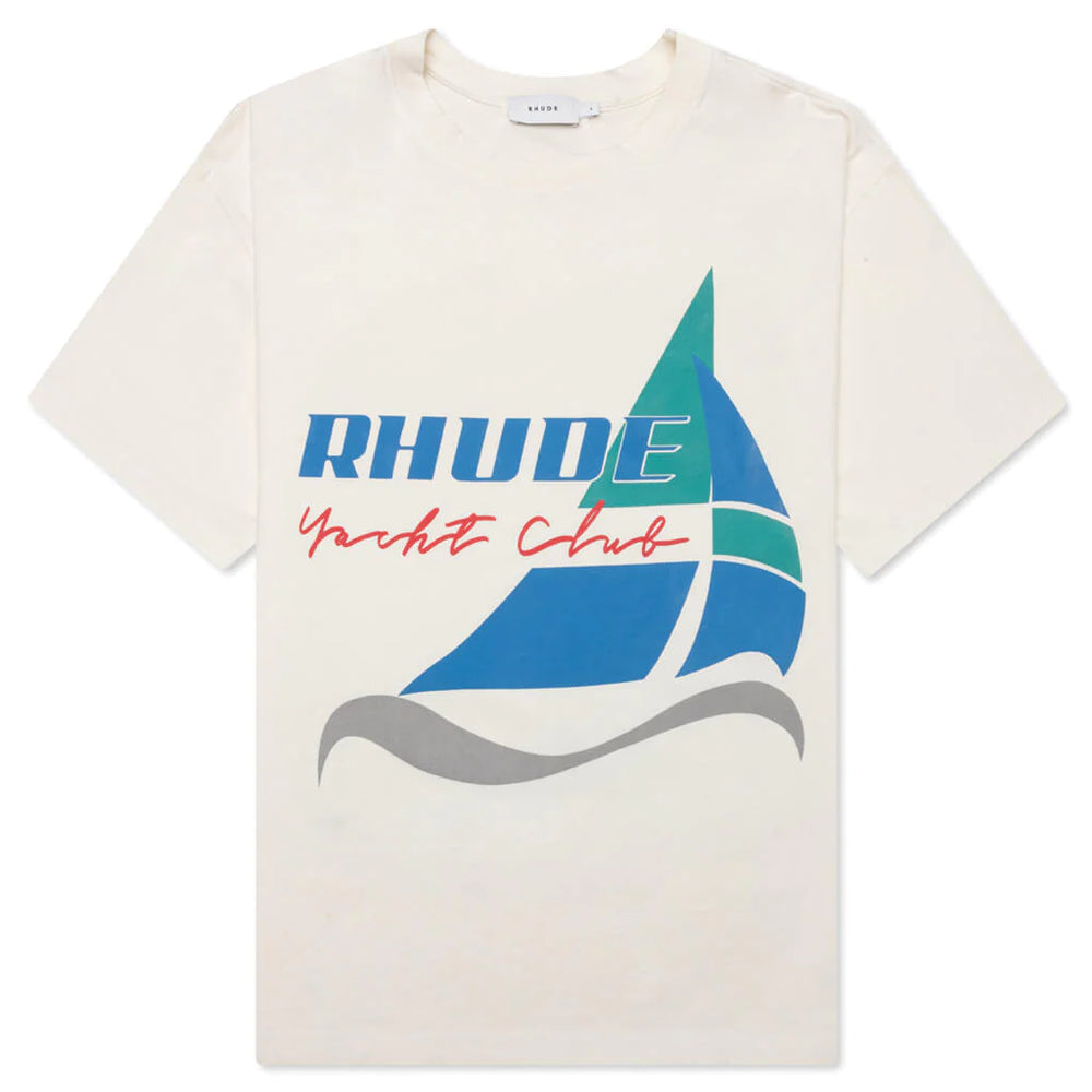 Rhude Yacht Club Tee Cream