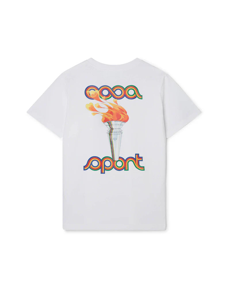 Casablanca La Flamme Du Sport Tee Grey