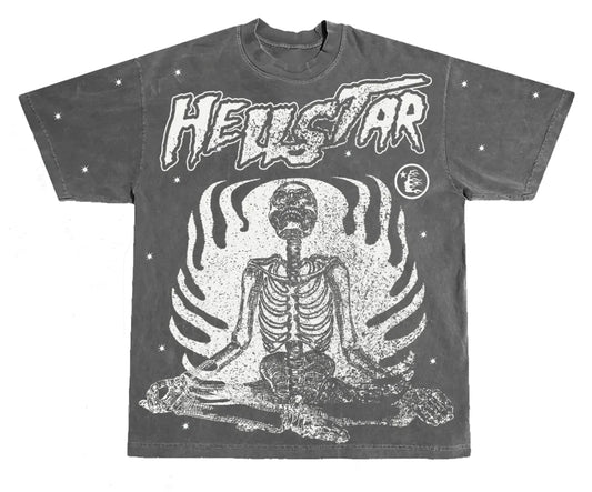 Hellstar Inner Peace Tee Grey