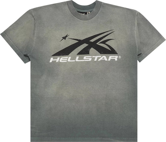 Hellstar Core Gel Logo Tee Washed Grey