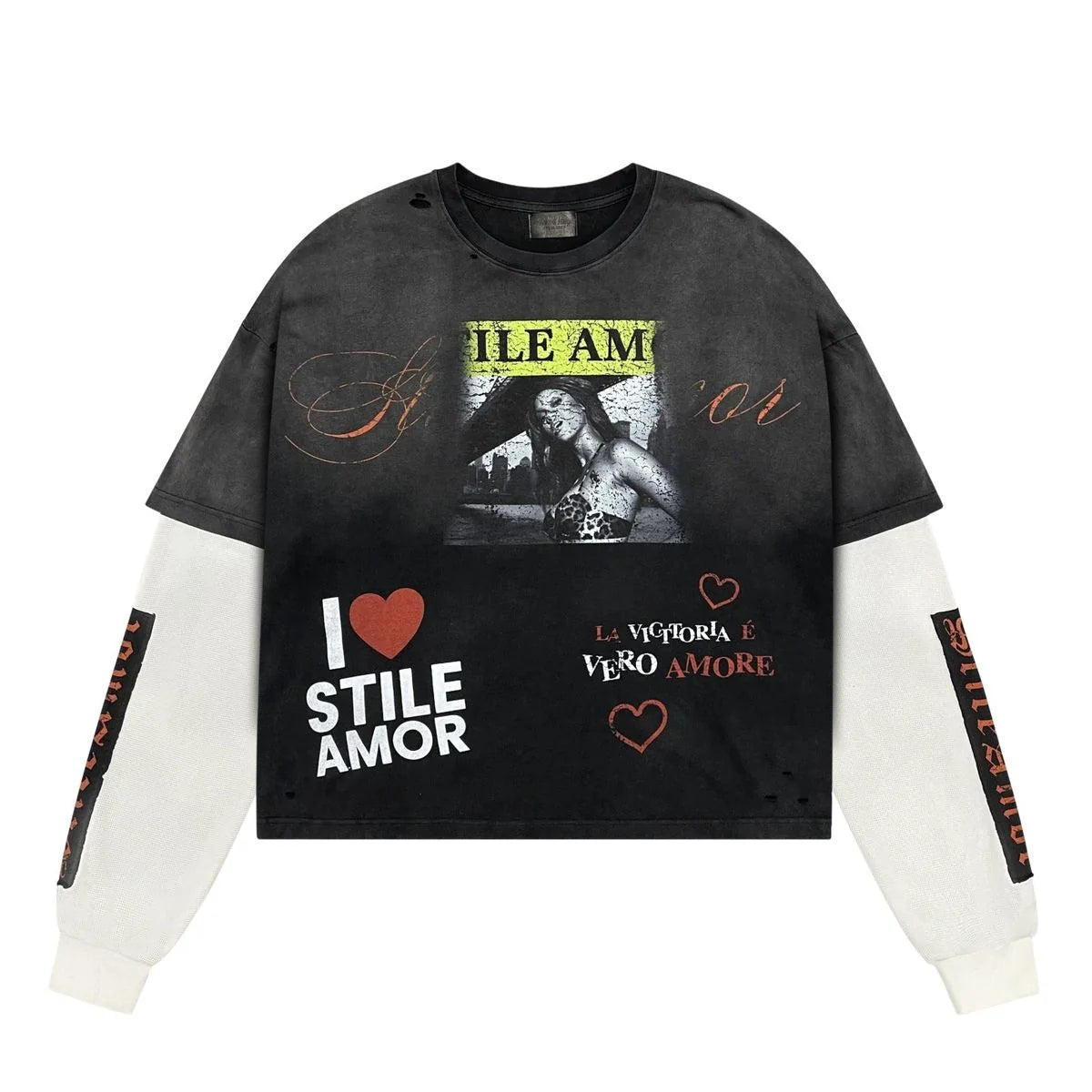 Stile de Amor Victorial Longsleeve Tee Black