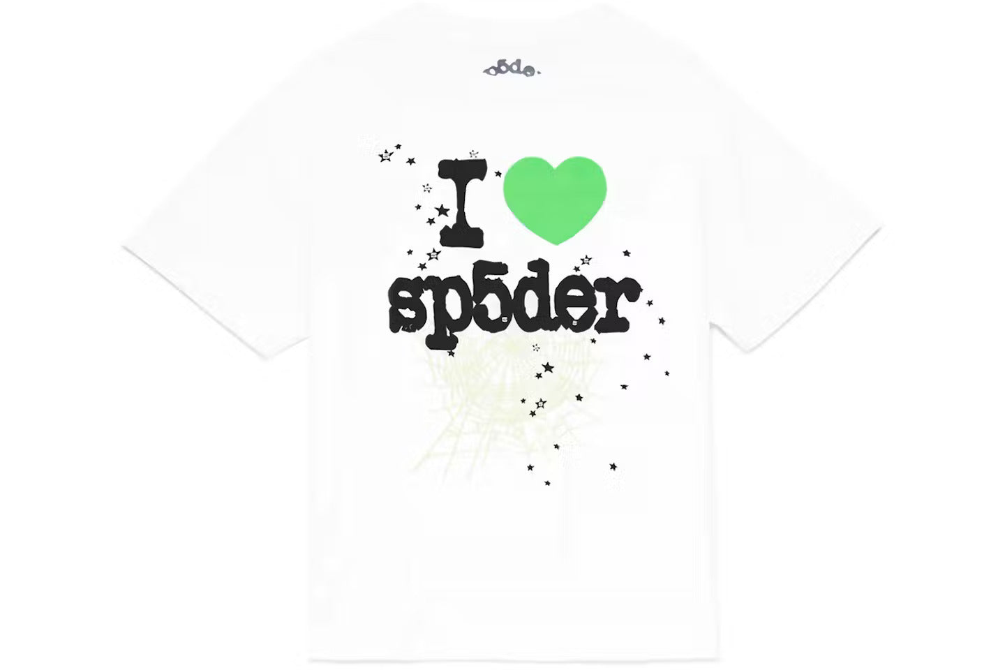 SP5DER Green Heart Tee White