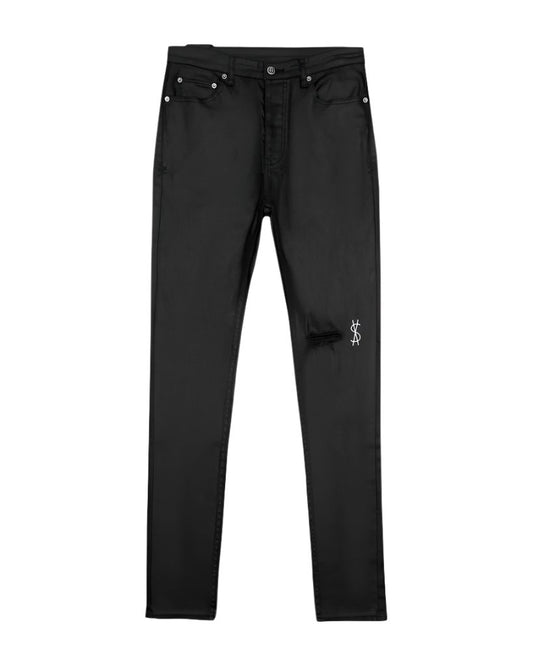 Ksubi Chitch Wax Black Skinny Jeans