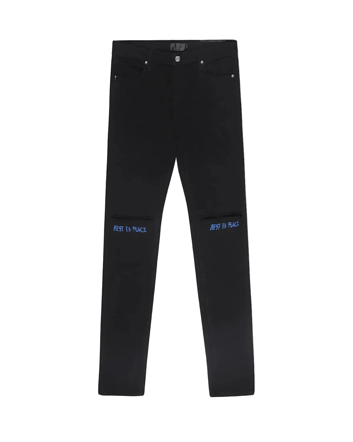 RTA Blue Bryant Rest In Peace Blue Black Jeans