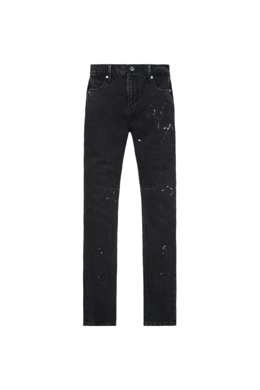 RTA Olivier Black Tri Paint Black Jeans