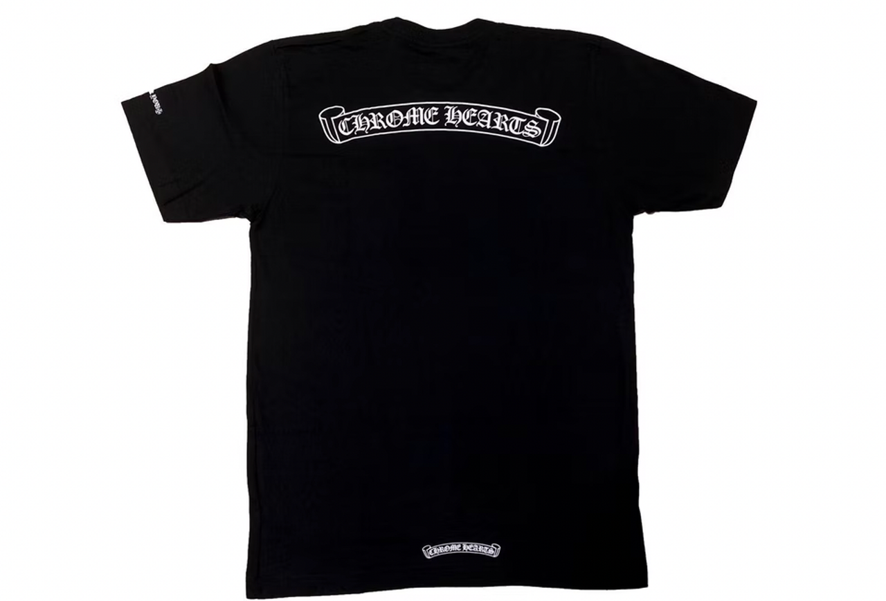 Chrome Hearts Scroll Logo Tee Black