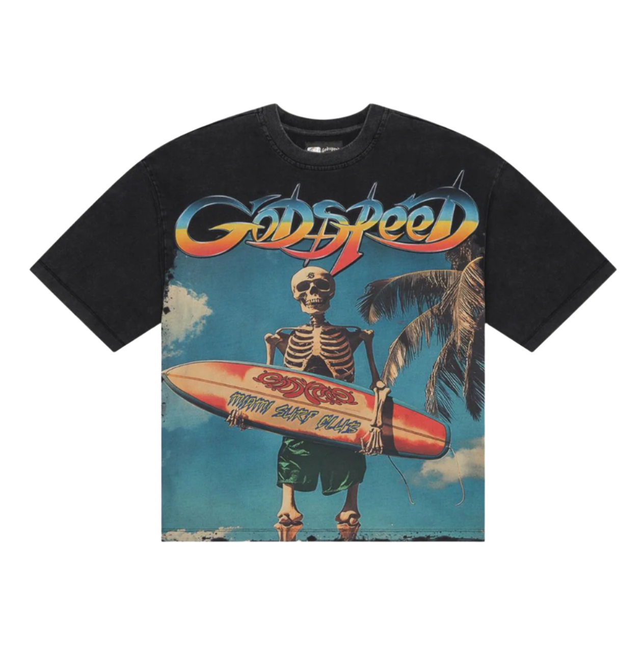 Godspeed Miami Surf Club Tee Black