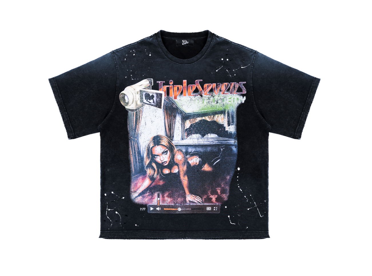 Triple Sevens Filmstar Tee Black