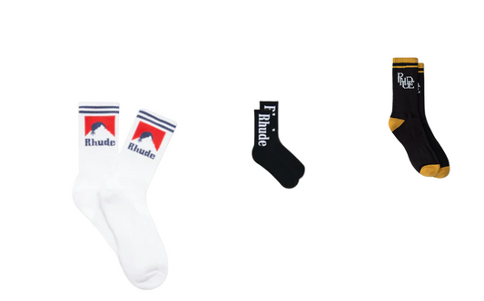 Rhude Logo Socks