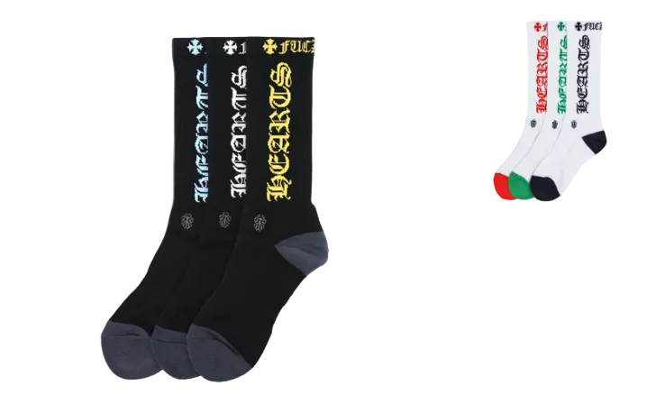 Chrome Hearts CH Logo Multicolor Socks (1 Pair)