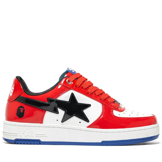 A Bathing Ape Bape Sta Patent Red Royal Blue