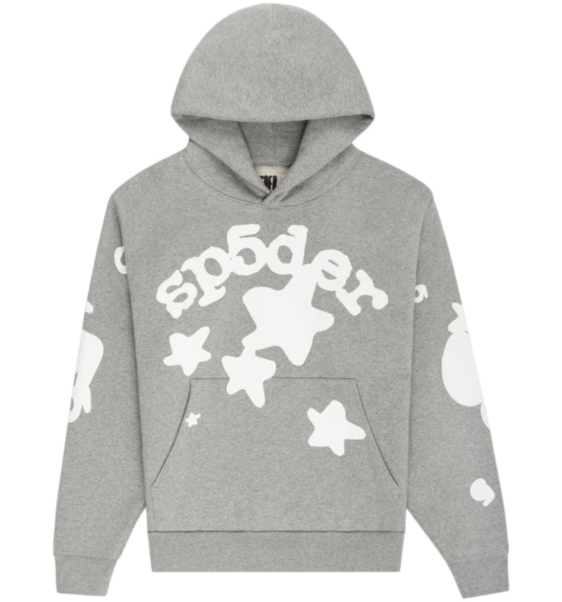 SP5DER Beluga Hoodie Dark Heather Grey