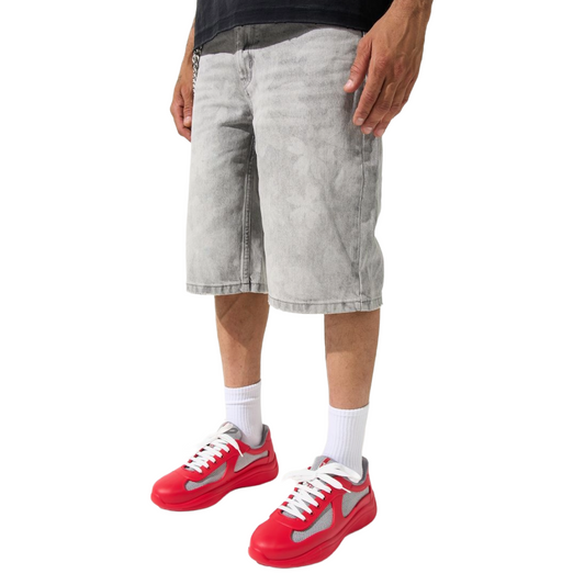 SERENEDE Sakura Denim Shorts Grey