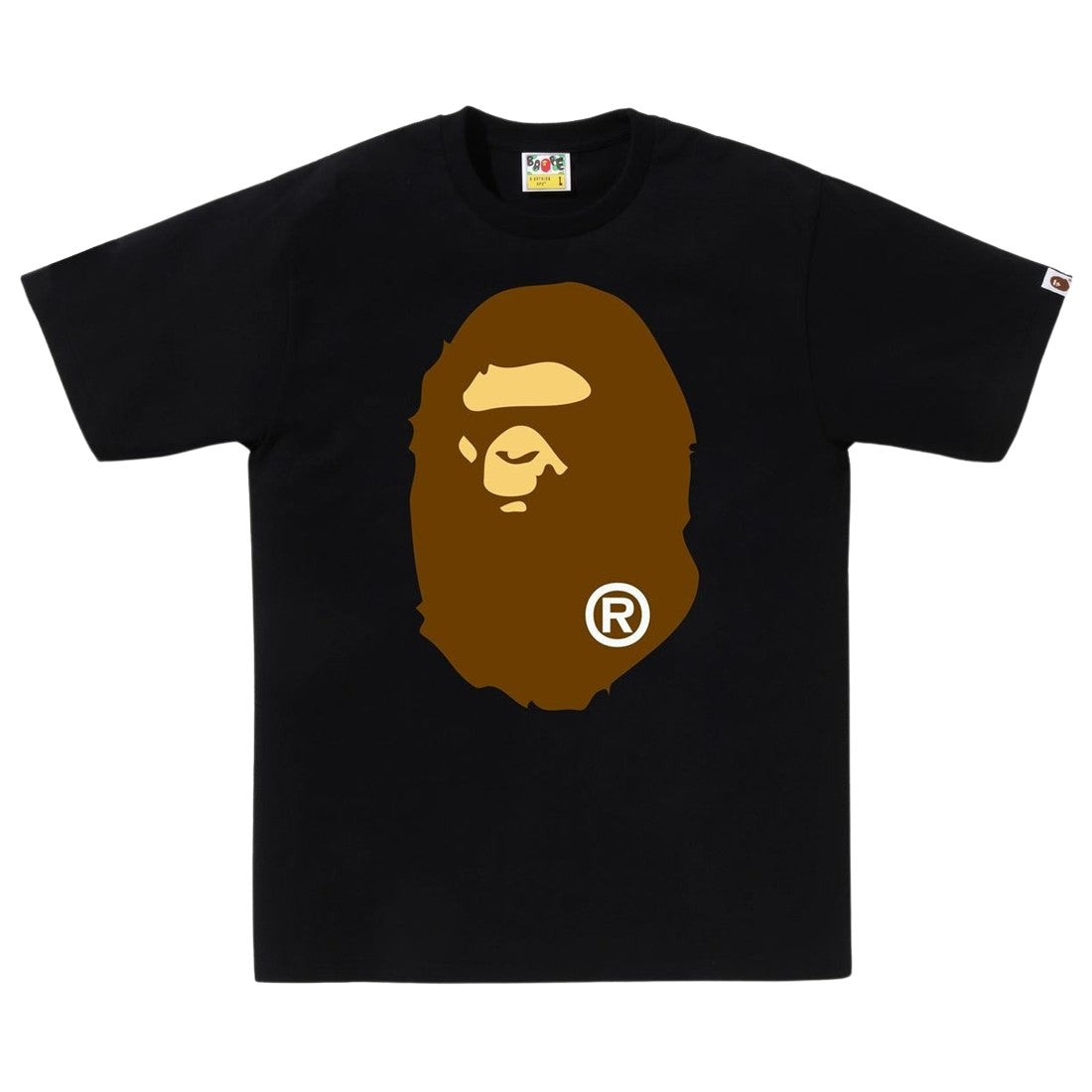 BAPE Brown Big Ape Head Tee Black